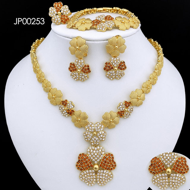 Dubai Gold Plated Jewelry Sets for Women‘