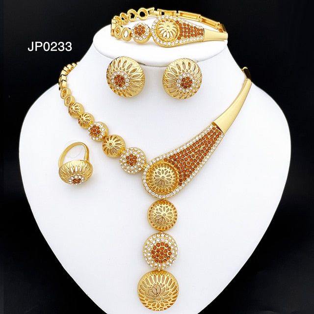 Dubai Gold Color Jewelry Set for Women