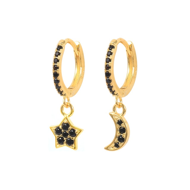 925 Sterling Silver Ear Buckle Small Hoop Earrings