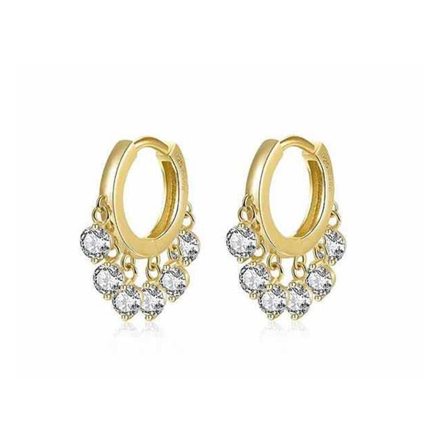 925 Sterling Silver Ear Buckle Small Hoop Earrings