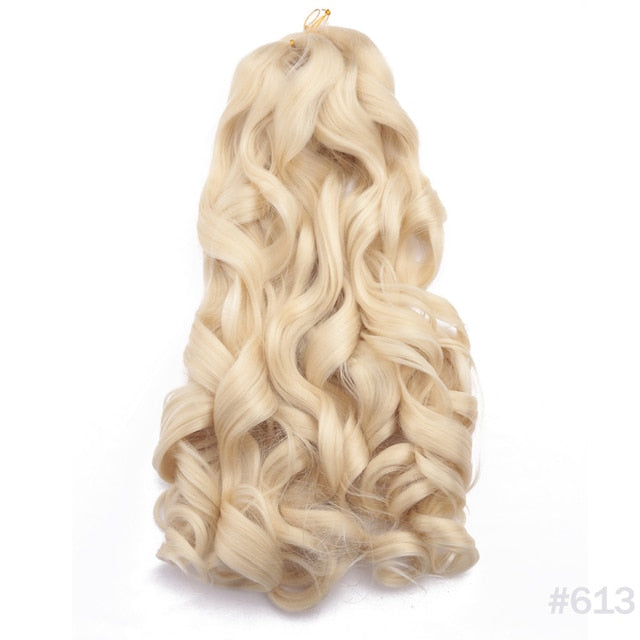 Synthetic Loose Spiral Wave Braiding Hair Extension