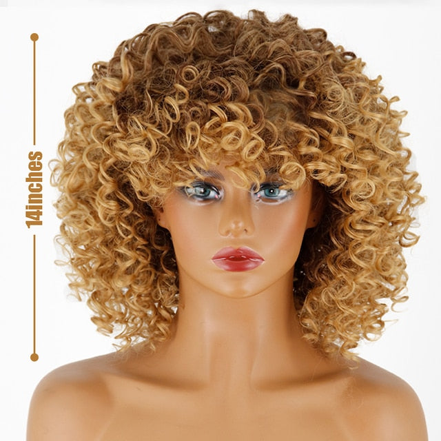Curly Synthetic Wig For Fashion Women