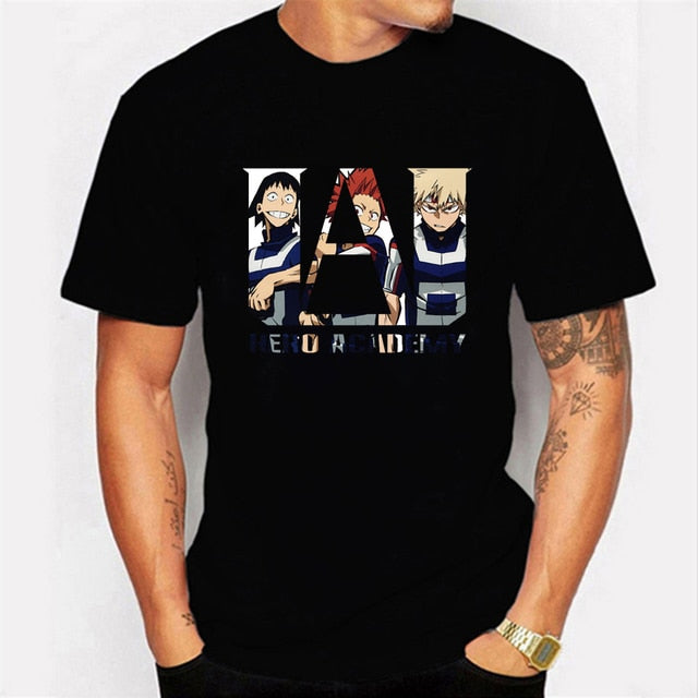 One for All My Hero Printing T-shirt for Men