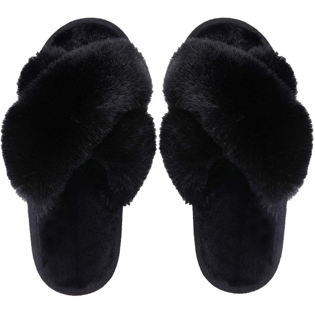 Fuzzy Slippers for Women