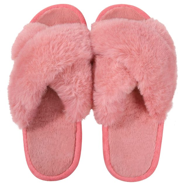 Fuzzy Slippers for Women