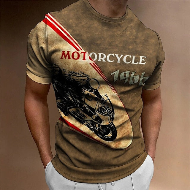 Vintage T-Shirt Top for Men