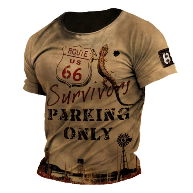 Vintage T-shirt Top for Men