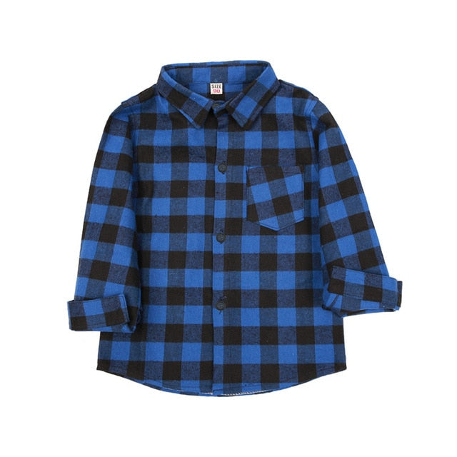 Checkered Blouse Top for Boys