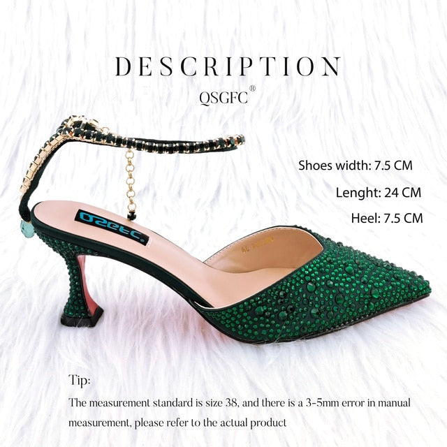 Pointed Shoes with Designer bag for Women