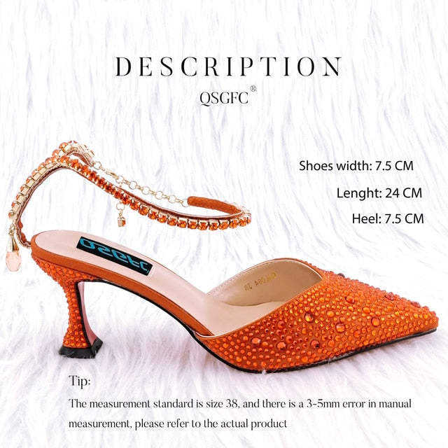 Pointed Shoes with Designer bag for Women