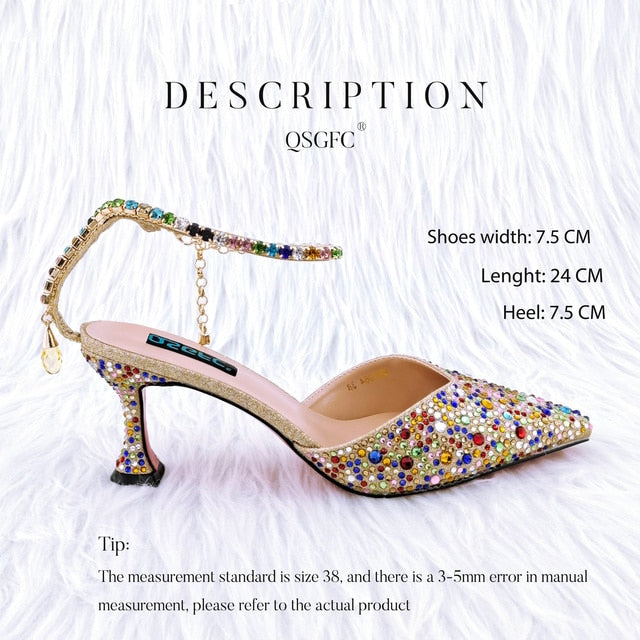 Pointed Shoes with Designer bag for Women