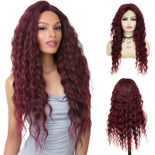 Waving Hair Long Curly Synthetic Wig