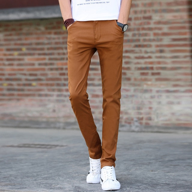 Comfortable Stretch Cotton Jeans Trousers - Casual Pants