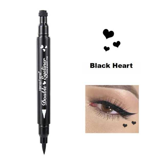 Double Head Moon Star Heart Flower Liquid Eyeliner Waterproof