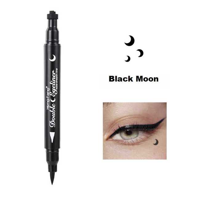 Double Head Moon Star Heart Flower Liquid Eyeliner Waterproof