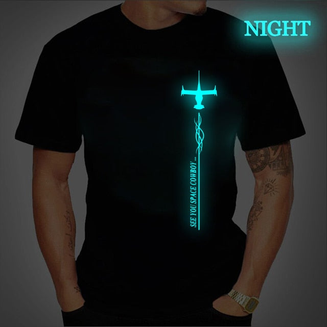 Cowboy Bebop Luminous Print Tees T-shirt for Men