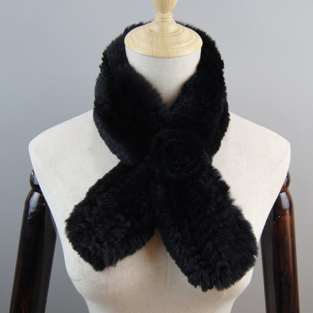 Fur Scarf Natural Warm Soft Scarves Neckerchief