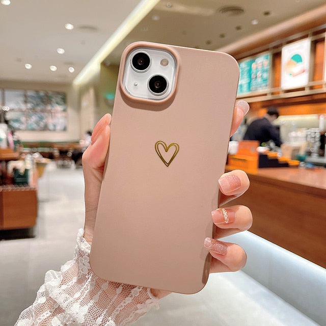 Love Heart Couples Phone Case