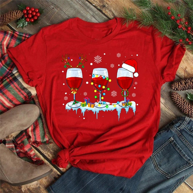 Christmas Causal Short Sleeve T shirt