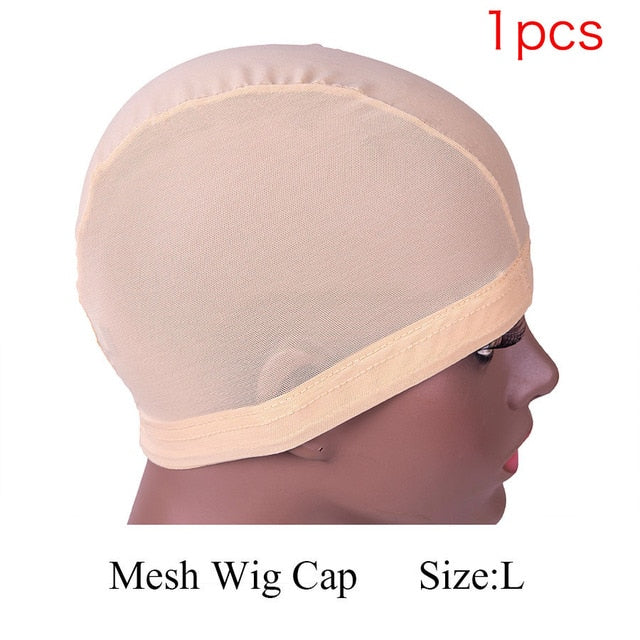 Hair Net Breathable Wig Cap Mesh With Wig Grip