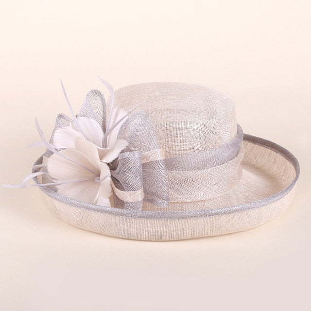 Elegant Linen Fedora Fashion Party Hat