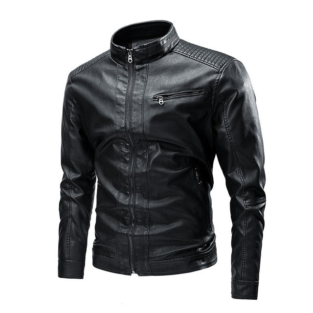 Thick Leather Jacket for Men