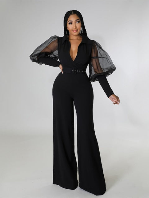 Elegant Jumpsuit with Belt