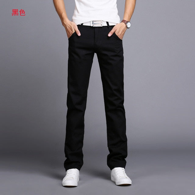 Comfortable Stretch Cotton Jeans Trousers - Casual Pants