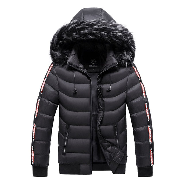 Hooded Puffer Jacket for Men