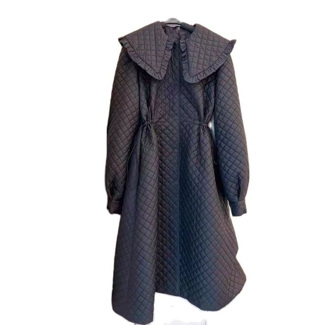 Long Cotton Padded Coat Jacket for Women