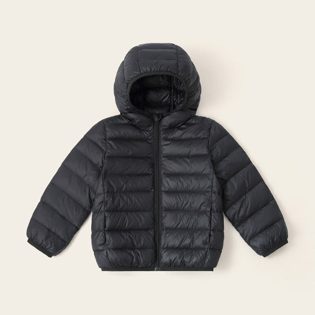 New Casual Candy Color Warm Hooded Clothes for Kids