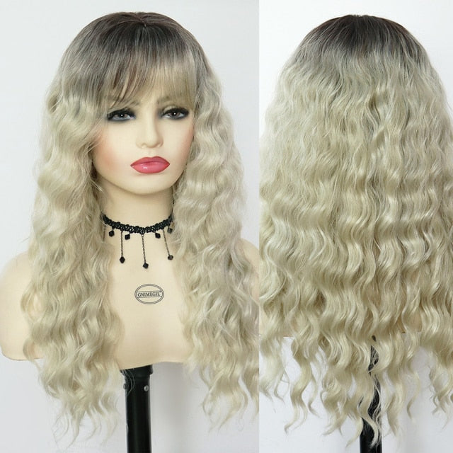 Waving Hair Long Curly Synthetic Wig