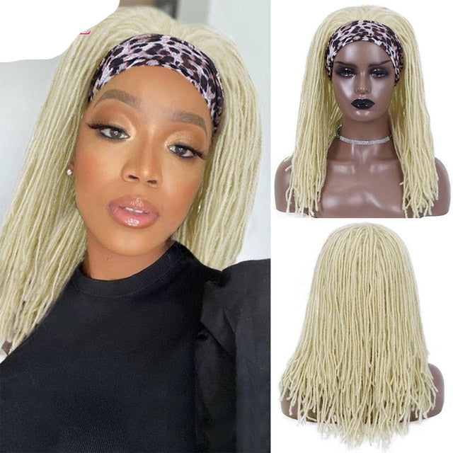 Long Headband Dreadlock Wig Synthetic hair