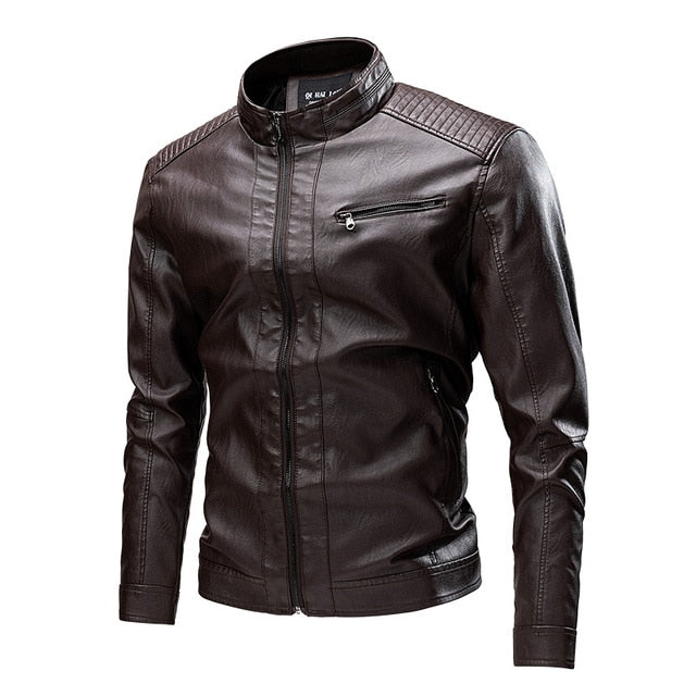 Thick Leather Jacket for Men