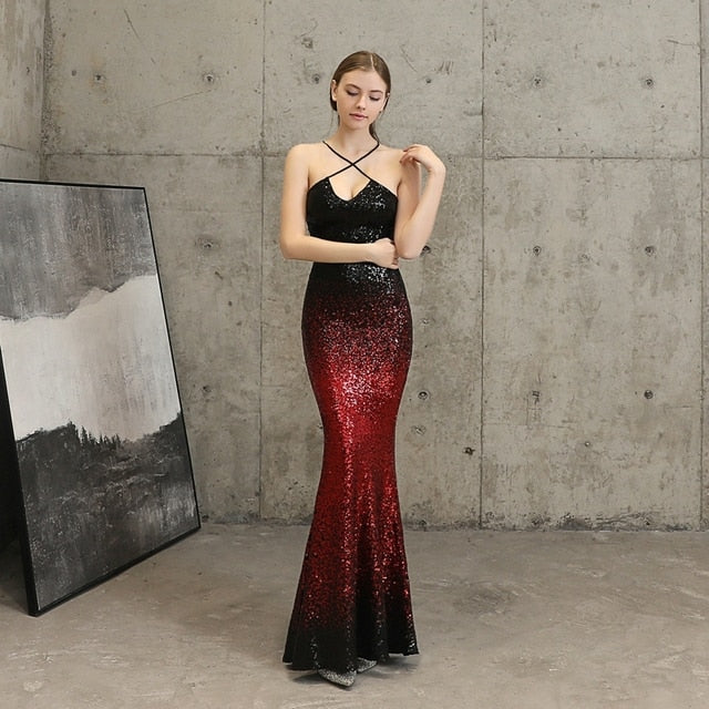 Sequin Evening Party Dress for Women