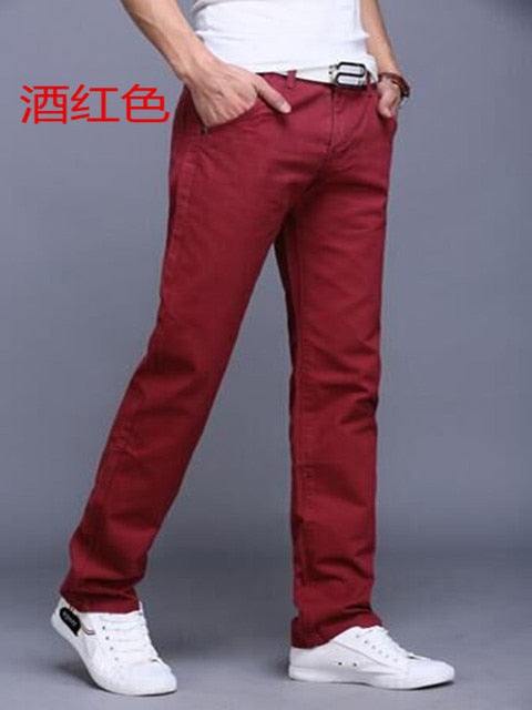 Comfortable Stretch Cotton Jeans Trousers - Casual Pants