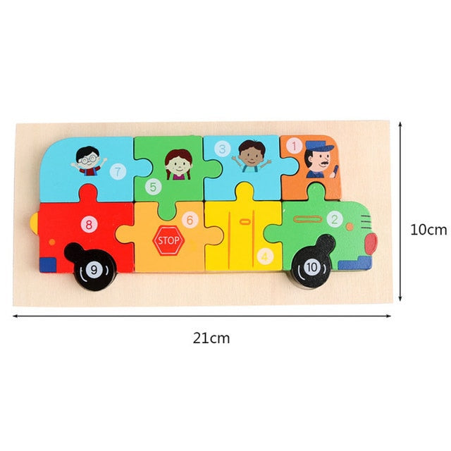 Dinosaur Wooden Puzzles for Children Educational Toys