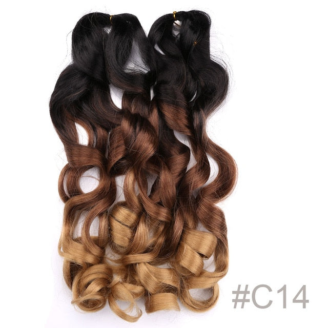 Synthetic Loose Spiral Wave Braiding Hair Extension