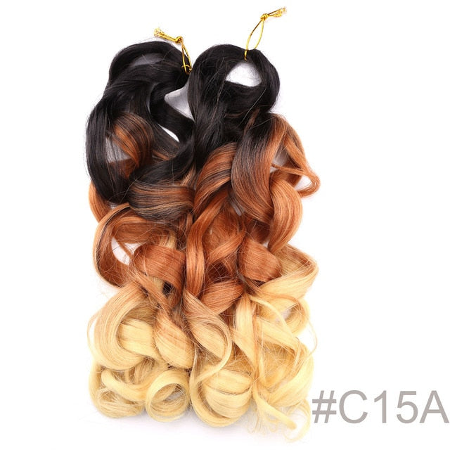 Synthetic Loose Spiral Wave Braiding Hair Extension