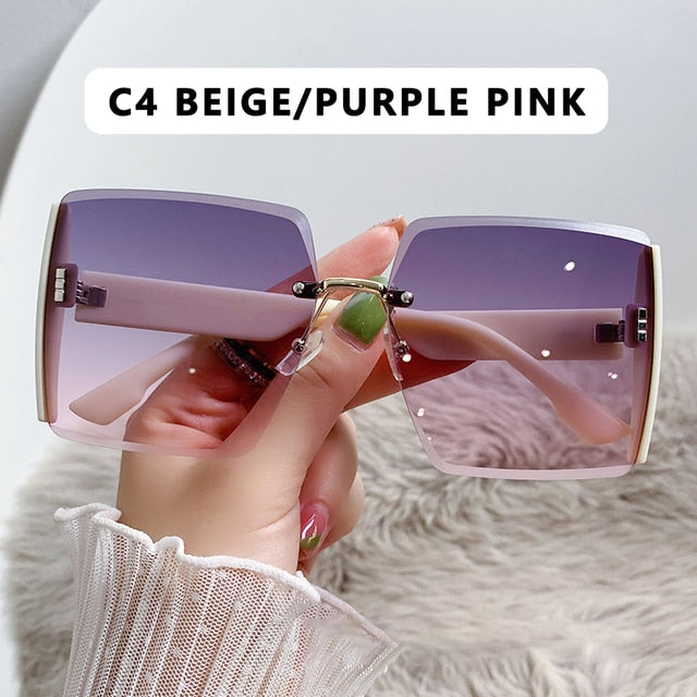 Vintage Square Sunglasses for Women