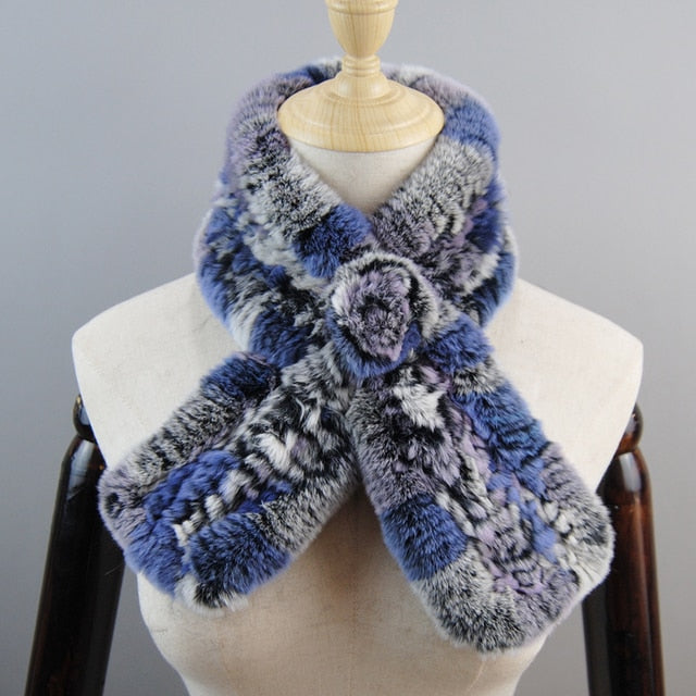 Fur Scarf Natural Warm Soft Scarves Neckerchief