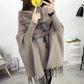 One Size Cloak Sweater High Collar for Women