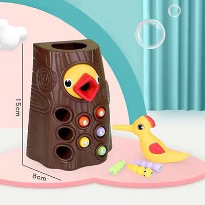Magnetic Woodpecker Catching Worms And Feeding Game Toys