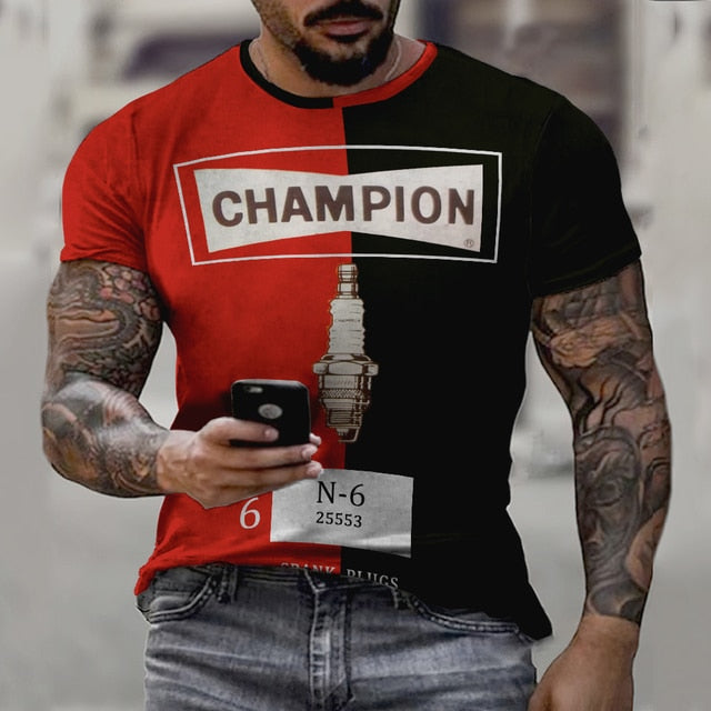 Vintage T-Shirt Top for Men