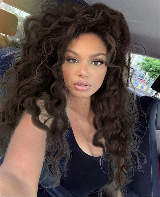 Waving Hair Long Curly Synthetic Wig