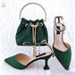 Pointed Shoes with Designer bag for Women