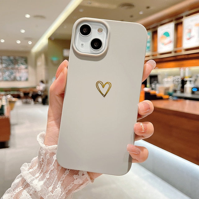 Love Heart Couples Phone Case