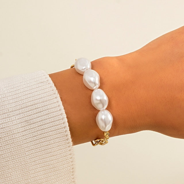 Pearl Chain Bracelet For Women