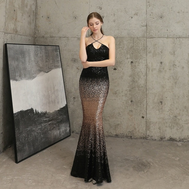 Sequin Evening Party Dress for Women