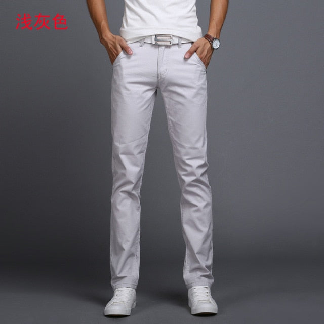 Comfortable Stretch Cotton Jeans Trousers - Casual Pants
